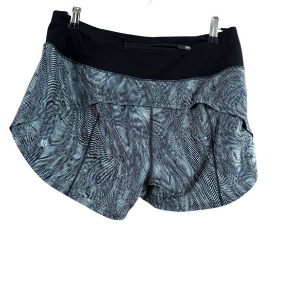 Lululemon Speed Up Low Rise Shorts Black Gray Athletic - Picture 7 of 12